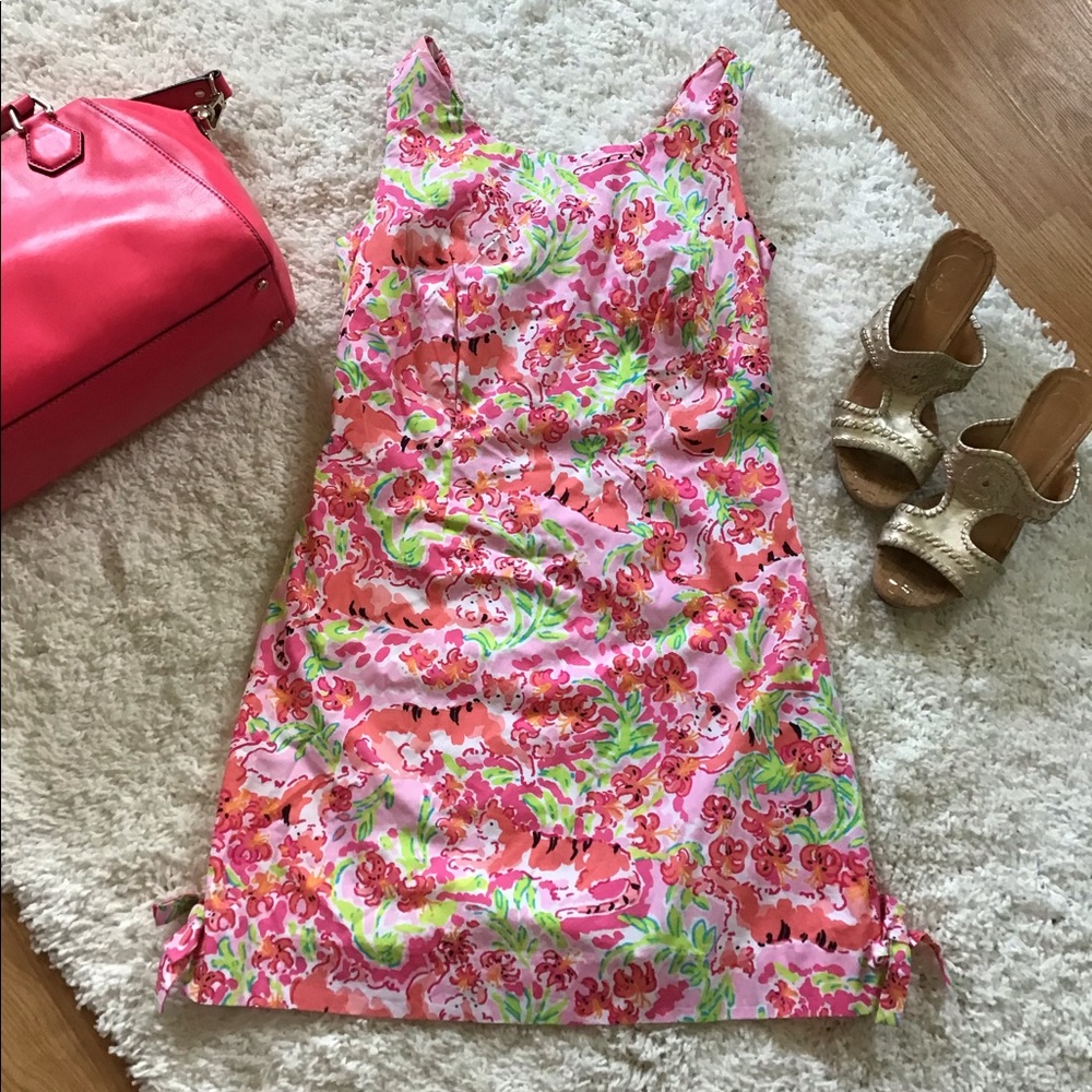 Lilly Pulitzer Call me kitty shift dress size 0